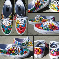 sepatu vans lukis custom
