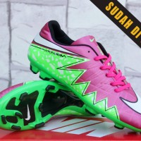 sepatu bola Nike Hypervenom Phinish II Pink Hijau Kw Super (terbaru)