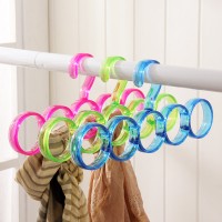 gantungan jilbab sabuk belt hanger hijab syal scarve dasi rak biru