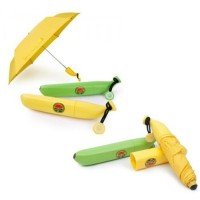 Jual Payung Lipat Design Cute Pisang Banana Umbrella UV Protection Kuning Murah