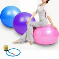 Jual Gym ball bola fitness kesehatan kebugaran tubuh free pompa Murah