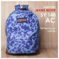 Tas Jansport Jeans Murah Motif AC | Tas Sekolah | Tas Distro