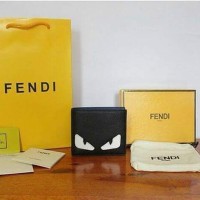 JUAL DOMPET FENDI MOSNTER 2COLOR BLACK AND WHITE MIRROR QUALITY