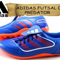 sepatu ADIDAS FUTSAL 05 PREDATOR DOFF biru kw super