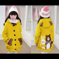 Mantel Anak Perempuan Karakter Red Rabbit