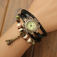 Jual jam-tangan-gelang-kulit-kepang-lilit / braid leather watch Murah