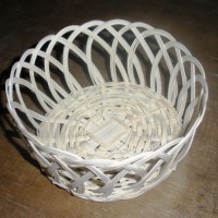 Jual Keranjang Rotan Buah Bundar Sedang Murah