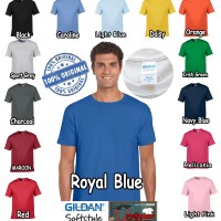 Jual Kaos Baju Gildan Softstyle Colour 63000 warna Original GROSIR S M L XL Murah