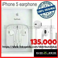 Jual earpod handsfree earphone iphone 4 5 5s 6 6s + ipod 5 6 original Murah