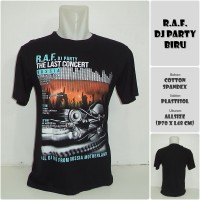Jual KAOS DISTRO - RAF PARTY BIRU Murah