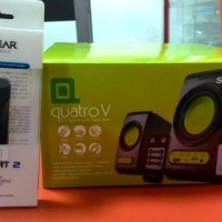 Jual Paket Speaker Quatro V + Bluetooth Port Blueport 2 Sonicgear Murah