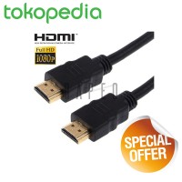 Jual Kabel HDMI to HDMI 2m / 2 meter High Speed OD7.3mm Gold Plated 4K Murah