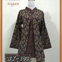Jual Blouse Batik Pekalongan/ Atasan Batik Wanita/ Blouse Batik Wanita 103 Murah