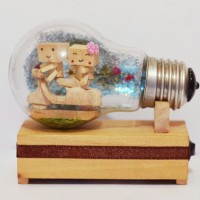 Jual Lampu Hias Boneka Danbo Vespa Dalam Bohlam Untuk Kado Anniversary Murah