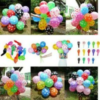 Jual balon latex polkadot Murah