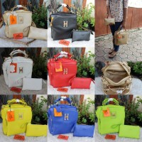 TAS HERMES RANSEL ZOE AYU TINGTING 3IN1 SET DOMPET B6497-B6503