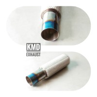 Jual Knalpot mobil racing innova Livina brio HRV HKS Silent Panjang Biru Murah