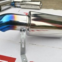Jual Knalpot Mobil JS Racing Smaill Burn Tip High Quality Muffler Stainles Murah