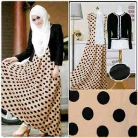 New cantika hijab coklat