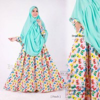 butterfly set syar'i gamis crepe