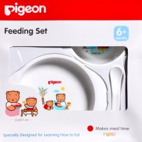 Jual Perlengkapan Makan Bayi BPA FREE Pigeon Feeding Set Mini/ Piring Mpasi Murah