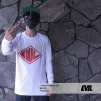kaos distro evil army evil whitel long sleves premium quality