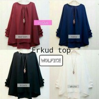 Jual Baju Atasan / Atasan Wanita / Tunic Blouse Kemeja / Erkud Top Murah