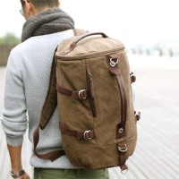 Jual Tas Kanvas Selempang & Ransel Pria Import /Double Use Murah