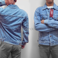JAKET JEANS LEVIS COWOK BIRU MUDA - BIOBLITZ- BIRU LANGIT HIGH QUALITY