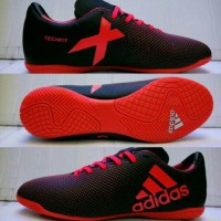 Sepatu Futsal Adidas X.16 Techfit Hitam-Oren Grade Ori