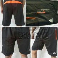 celana pendek lari adidas climacool hitam list orange