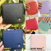 Jual Dompet wanita import crown zipper wallet kecil fashion korea imut lucu Murah