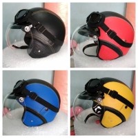 Jual Helm Retro Warna Kaca Bogo Original + Kacamata Murah