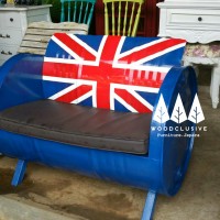 Kursi sofa drum england / inggris