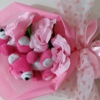 Jual buket bunga boneka untuk kado/hadiah wisuda/sidang/anniversary/ultah Murah