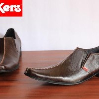 Beli Sepatu Kerja Pria Kickers Pantofel coklat Baru