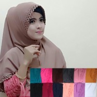 Syria Sellen Cutting, jilbab/hijab instan motif cutting jersey zoya