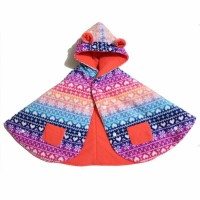 Bibbo Babycape Rainbow Love Flakes / Baby Cape Jaket Bayi Cloak