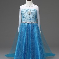 Jual REAL PICTURE NO EDIT Kostum Elsa Frozen, Dress Baju Pesta Import Gaun. Murah