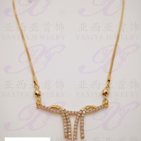 Yaxiya (anting cincin gelang liontin) kalung koye dewasa gold18k 087