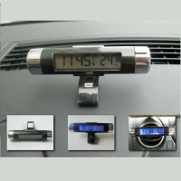 Jual Jam Digital LED LCD Termometer Temperatur Tempel Mobil (K011JMJ) Murah