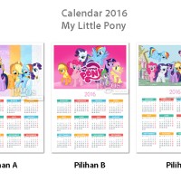 Jual Kalender My Little Pony 2016. Calendar yearly tahunan b Murah Murah