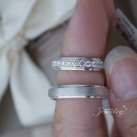 Wedding Ring | Cincin BERLIAN Natural Diamond Gold & Palladium