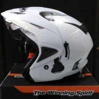 Helm INK TMax White Half Face T-Max Visor Putih