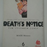 DEATH'S NOTICE VOL 6 - MASE MOTORO (KOMIK CABUTAN BEKAS)