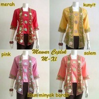 Kebaya mawar ceplok, katun minyak, m-xl