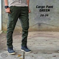 Jual Celana Cargo Pants Green / Celana Jeans Skinny / Celana Pria Murah