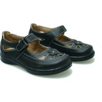 flat shoes anak perempuan hitam/sepatu flat anak pesta cantik BSM soga