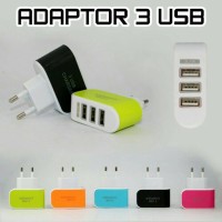 Jual Fast USB Wall Charger 3 Port Batok Kepala Colokan Listrik HP Charging Murah