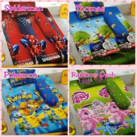 Jual Sprei Dluxe Kintakun No.3 Spiderman, Thomas, Pokemon, Rainbow Dash Murah
